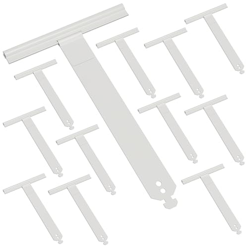 Zalava 12 Pcs Attache Tablier Volet Roulant en Inox Laqué pour Lame 8mm | 100*155mm Ressort de Suspension à Clipper/Visser Compatible avec Volet Roulant de Tube