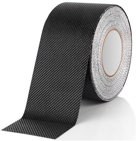JDCMEI halkfri tejp, 5 cm x 5 m gummiremsor självhäftande, vattentätt halkskyddstejp, gummi trappor halkskydd, mångsidigt gummigreppband för gör-det-själv-verktyg prylar trappor mus ledstänger