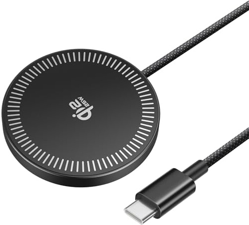 JSAUX Mag-Safe 25W Qi2, induktionsladdare för iPhone MagSafe | för MagSafe iPhone 17 Air Pro Max/16/15/14/13/12-serien / Airpods Pro