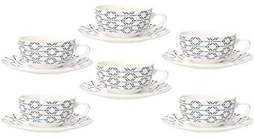 Tognana Set 6 tazze the con piatto