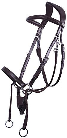 ARBO-INOX - Gebisslose Trense - Leder - anatomisch geformt (COB, Braun)