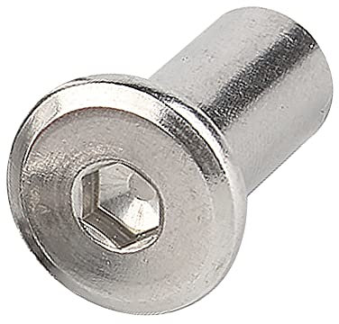 Runxingfu Dadi a Cilindro Acciaio Inossidabile - M6 M8 Filettatura Interna Dadi a Cilindro Dado Cilindrico Esagono Incassato Vite Inserto Dado Rivetto Bloccaggio Viti o Bulloni