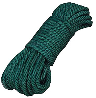 Fendawn Strive Corde en chanvre naturel pour loisirs créatifs, décoration - 6 mm x 20 m - Vert