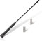 AUTOZOCO Antena de Radio Universal para Coche, Antena de Coche Flexible, Antena de Radio para vehículo, Antena de recepción de Radio Am/FM, Longitud 40 cm, Incluye 2 adaptadores M5-M6 y M6-M6