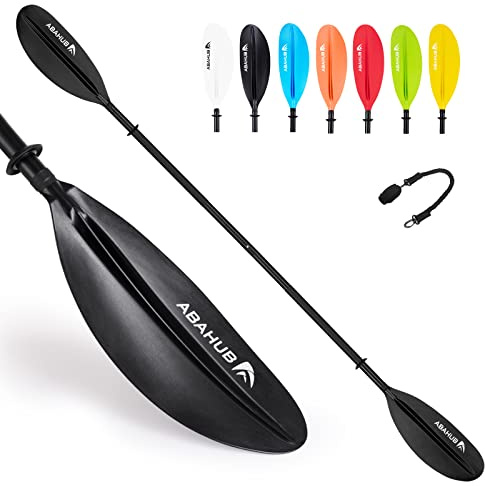 Abahub 218/230/241 cm Kajak-Doppelpaddel Aluminium mit Paddelleine