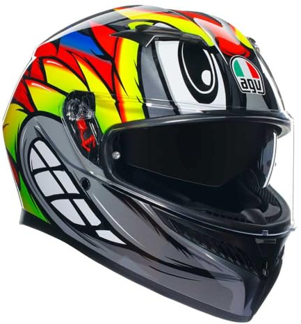 AGV Casco K3 E2206 MPLK Birdy 2.0 Gris/Amarillo/Rojo XS