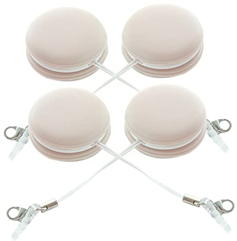 Mikikit Macaron 4pcs Electronic Screen and Glasses Cleaning Cloth Set, Soft Microfiber Lens Wipers for Smartphones, Computers, Eyeglasses, and Camera Screens, Pink