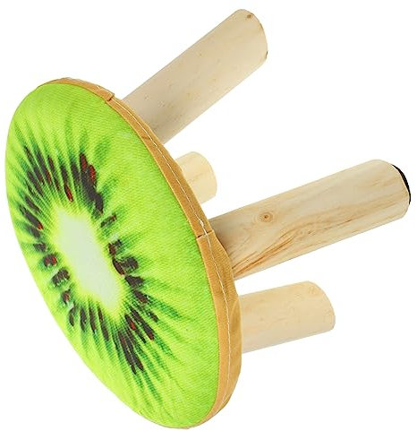 Holibanna Sponge Seat Cushion Low Stool Solid Wood Cartoon Fruit Stool for Home Use Strong Bearing and Footrest for Living Room and Bedroom