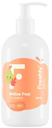 Freshly - Kinder-Shampoo für Babys und Kinder – Sanfte Reinigung – Geeignet für empfindliche und zu Neurodermitis neigende Haut – Hilft, Milchschorf zu reduzieren – 100% Natürliche Formel – 400 ml