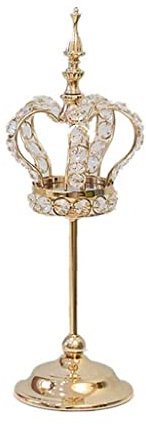 Kerzenleuchter Gold Kristall Krone Form Metall Kerzenhalter Votiv Kandelaber Hochzeit Kerzenständer Kerzenlicht Esstisch Hochzeit Party Weihnachten Home Decor Kerzenhalter