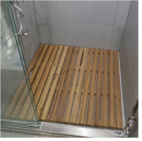 caillebotis douche caillebotis salle de bain 20 24 27 30 Tapis De Salle De Bain En Bois Imperméable Surélevé, Tapis De Douche En Teck Antidérapant Pour Douche À L'italienne Pour Personnes Âgées/enfant