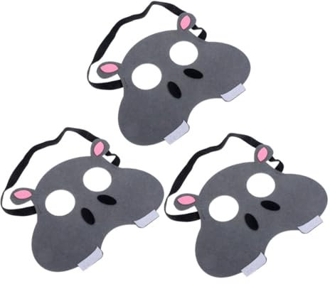 PHENOFICE 3stücke Teiliges Lustiger Tiermasken Vliesstoff Cartoon Igel Augenmaske Für Halloween Und Cosplay-events