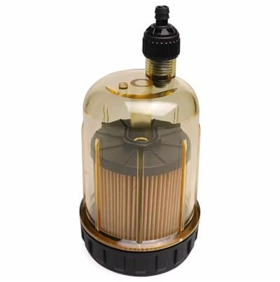 élément de Filtre à Essence Filtre Séparateur d'eau Et De Carburant S3213 35-60494-1 pour Moteur Hors-Bord Filtre 10 Microns avec Port NPT 3/8 Pouces 802893Q01 Filtre à Essence