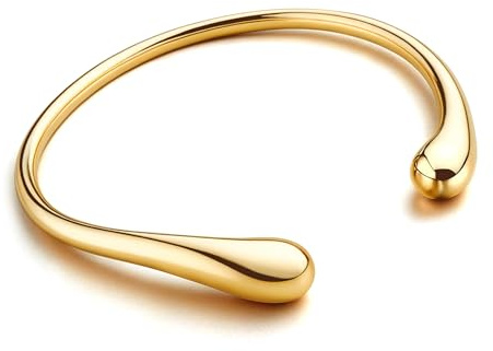 YADOCA Armreif Gold Armband Damen Gold Armband, 14K Gold Edelstahl Armkette Goldene Damen Armbänder Damen Schmuck Valentinstag für Sie Frauen