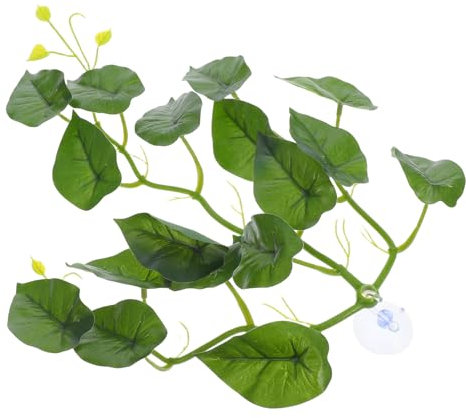 ifundom Plantes Artificielles pour Lézards avec Ventouse, Branches pour Reptiles Réalistes en Abs, Décorations pour Terrarium pour Habitat de Reptiles et Maison