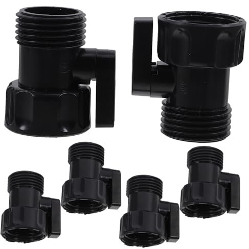 TOYANDONA 6Pcs Expandable Hose Repair Kit with Ball Valve for Garden Hose Durable Valve Easy Installation Hose Connector for Watering Plants and Lawn Care
