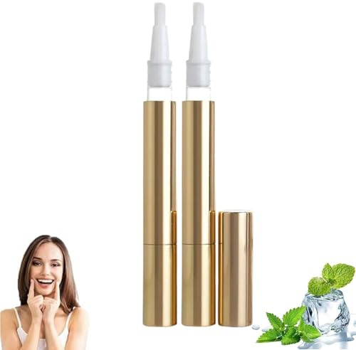 Caeloria Teeth Whitening Pen, Caeloria Teeth Whitening Gold Serum Pen, Zahnaufhellung Whitening Pen, Bleaching Stift für Weiße Zähne, Schnelles Bleaching Zähne, Effektiv Entfernen Aller Flecken (2)