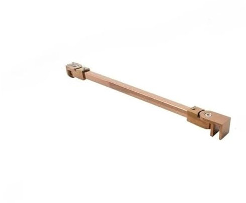 MMYUAK Barre Fixation Support de Barre de Fixation for Cabine de Douche Murale en Verre, 1 pièce, Anti-Balancement, réglable(Color 2,50cm Long)