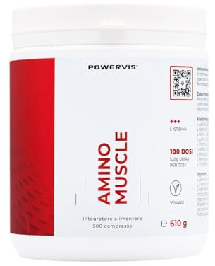 EAA Aminoacidi Essenziali - 500 compresse - Con 9 aminoacidi essenziali - Vegan - Pre, Intra e Post workout