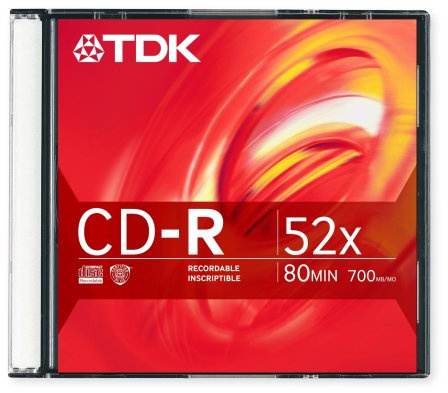 TDK CDR 52x 700MB 80min (1-Pack)