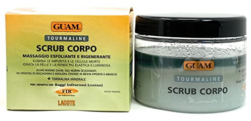 Guam Tourmaline Scrub Corpoy, Massaggio Esfoliante e Rigenerante, 600 g