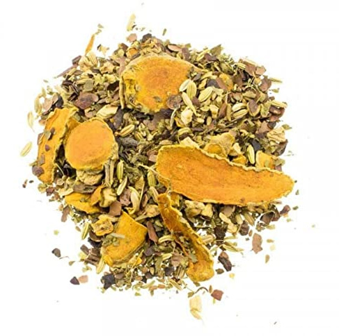 Aromas de Té - Infusión Natural - Formato de 100 g - Propiedades Digestivas - Infusión Sin Gluten Ni Cafeína - Elaborada con Cacao, Anís y Trozos de Jengibre