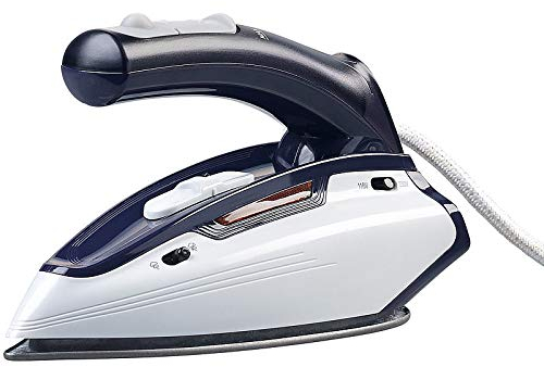 Sichler Haushaltsgeräte Reisebügeleisen: 2in1-Reise-Dampfbügeleisen mit klappbarem Griff, 1.150 W, 110/230 Volt (Reisedampfbügler, Camping Bügeleisen, Bügelstation)