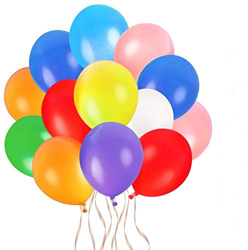 Faburo 80pcs Bunte Luftballons, 26 cm Latex Partyballon