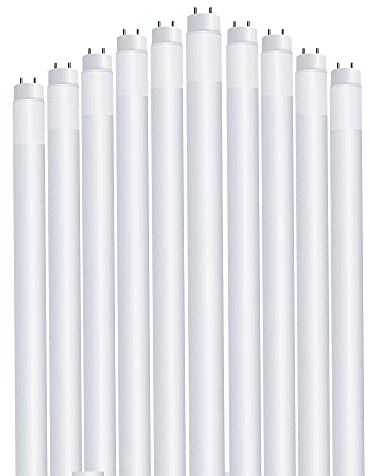 Feit Electric 4 Ft. 40W Equivalent (20W), Daylight 5000K, T12 Direct Replacement Linear LED Tube Light Bulb, T1248/850/LEDG2/2/5, 10 Count