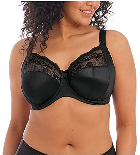 Elomi Morgan Plain Underwired Full Cup Bra (34GG, Black)