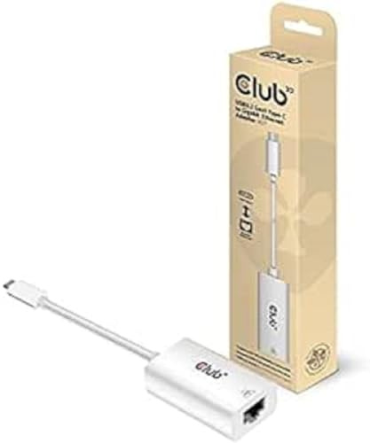 CLUB3D Adaptador USB 3.2 Tipo C RJ-45 Gigabit LAN M/F Retail