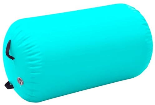 Aufblasbare Gymnastik-Rolle mit Pumpe 100x60 cm PVC Grün