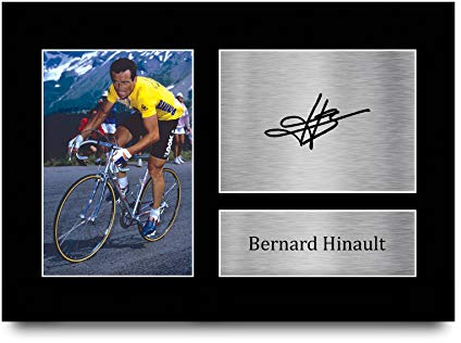 HWC Trading A4 Bernard Hinault Gifts gedrucktes Autogramm-Bild für Radsport-Fans