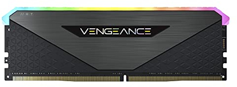 Corsair Vengeance RGB RT 32 GB (4 x 8 GB) DDR4 3.600MHz C18 Arbeitsspeicher (Dynamische RGB-Beleuchtung, Optimiert für AMD 300/400/500 Series, Kompatibilität mit Intel 300/400/500 Series) Schwarz
