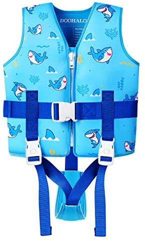 DOOHALO Toddler Swim Vest Kids Swimming Training Vest for Boys Girls Suitable for Age 1 to 8 Years 20Ibs - 46Ibs