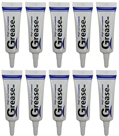 Dous Lubrifiant À La Silicone 10 Pièces, Robinet en Silicone Étanche pour Joint Torique, Lubrifiant pour Fermeture À Glissière Sac, Graisse Étanche À l'huile Chaîne 10 Carats