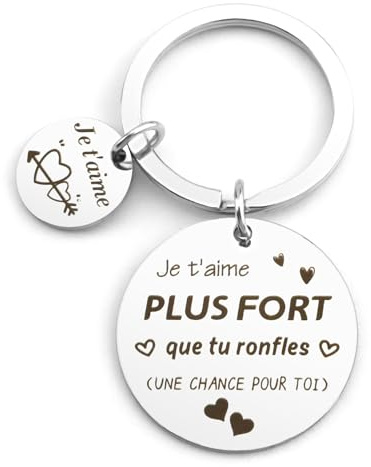 Lerdrtuin Cadeau Saint Valentin Femme Cadeau Femme Porte Clef Cadeau Couple Amoureux Amour Cadeau Homme