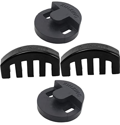 ifundom 4stücke Violin Dämpfer Aus Gummi Style Zubehör Für Streichinstrumente Leiser Übungsdämpfer Für Musiker Und Geigenliebhaber Für Ungestörtes Spielen