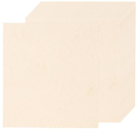 Rebower 25 Sheets Parchment Paper Aged Look Stationery 90GSM Vintage Paper Sheet, [for Certificate, Invitation, Envelope] - 8.5 x 11 Inch/Light Brown