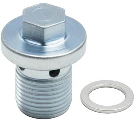 Hoypeyfiy 93183669 Engine Oil Pan Sump Drain Plug With Seal, Replacement for Vauxhall Replacement for Opel Astra Signum Zafira Vectra Insignia, Replaces 652950 0652300