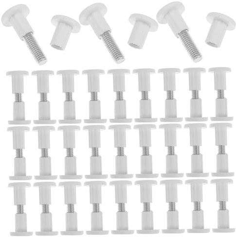 DOITOOL 50 Piezas Sujetadores Tableros Madera Fijaciones Tornillos Tuercas Para Muebles Conectar Tableros Juntas De