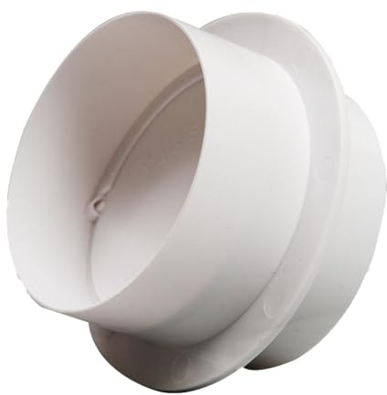 6.3 Inch Ventilation Duct Check Valve Round Pipe Connector for HVAC System Air Flow Control Backdraft Preventer Kitchen Bathroom Exhaust Fan PVC Pipeline Connection