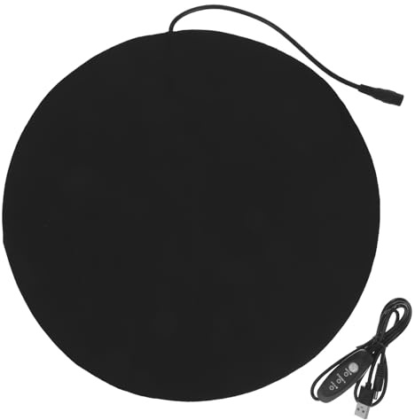 ibasenice Tapis Chauffant USB pour Animaux, Coussin Chauffant Étanche en PU pour Chats et Petits Chiens, Tapis Thermique Compact 27x27cm avec Contrôle de Température Stable pour Lit, Maison et Voyage