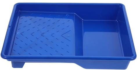 OATIPHO Vassoio per Vernice in Plastica da 9 Pollici Rivestimento per Vaschetta Accessorio per Pittura Murale Contenitore per Rullo Vernice Blu per Uso Professionale e Fai da Te
