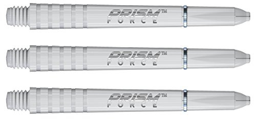 WINMAU Prism Force Solides Weiss Medium Polycarbonate Dart Stems - 1 Sätze pro Packung (3 Schäfte insgesamt)