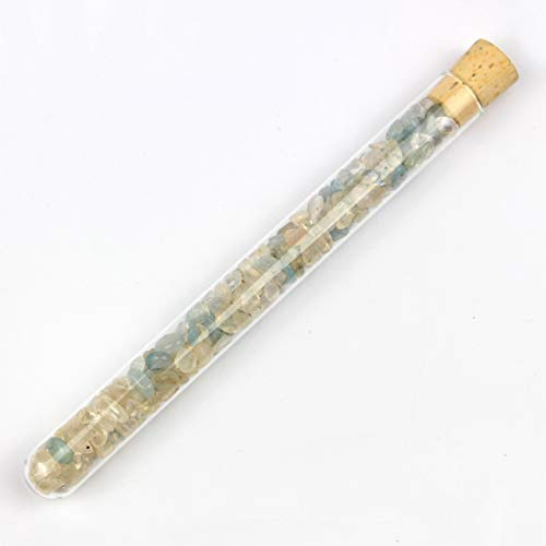 Aqua Lapis® Edelsteinstab Blue Lagune Bergkristall, Aquamarin Edelsteinwasser M - 160x16mm
