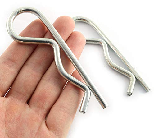 LQ Industrial 2 PCS Stainless Steel R Clips Spring Retaining Wire Hair Pins Lynch Cotter M5x100