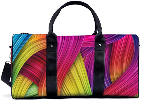 Bunte Art Graffiti Seesack Reise Yoga Camping Gym Schultertaschen Sport Handtasche Leichte Canvas Tote Bag Holdall für Männer Frauen