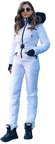 Yousify Womens Onesie Ski Suit Winter Outdoor Sports Waterproof Snowsuit Jumpsuits Jacket