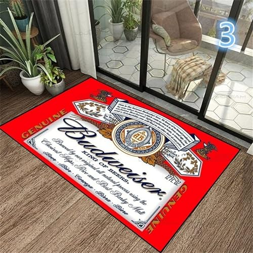 bailongma Motif De Bière Tapis Décoratif en Flanelle Bar Moderne Salon Salon Tapis De Sol Tapis De Chambre B534 140×200CM